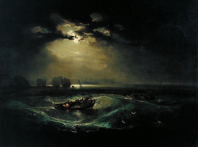 Joseph Mallord William Turner Fishermen at Sea oil painting image